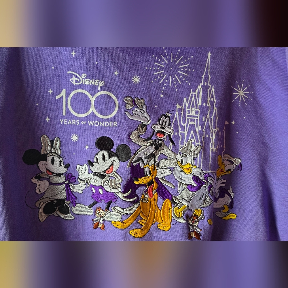 Disney Purple Women's Hoodie- 100 Years of Wonder